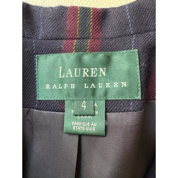 Vintage Ralph Lauren Wool Crest Blazer Made in USA Size 4 - Picture 2 of 9